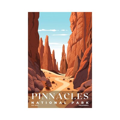 Pinnacles National Park Poster, Travel Art, Office Poster, Home Decor | S3 - image1